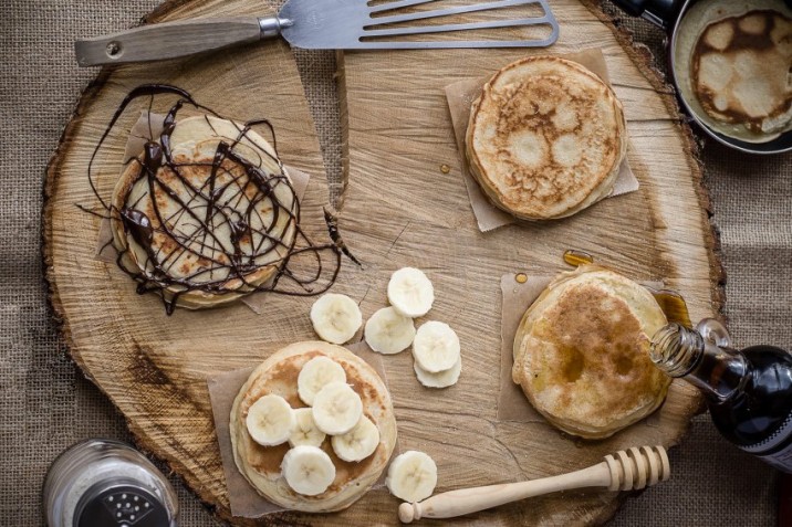 Réaliser des pancakes aux yaourts au lait de chèvre