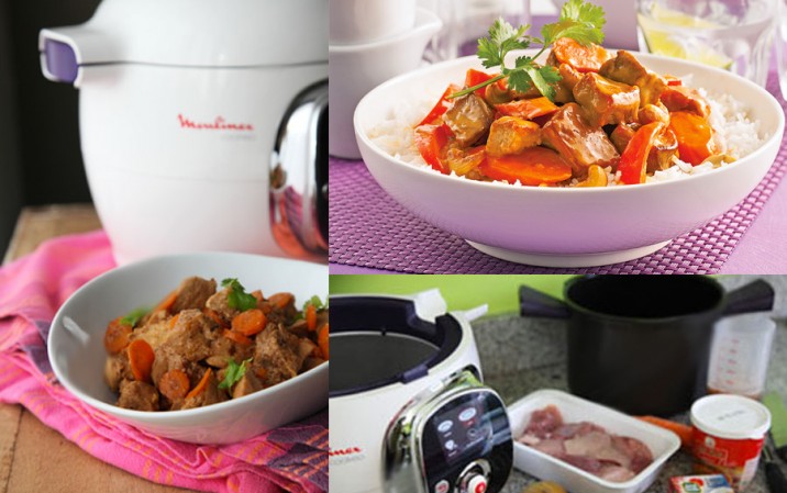 Réaliser un curry de porc au Cookéo